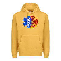 Mustard emt firefighter ems fire first responder premium Premium Hoodie - linhVisuals