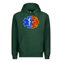 Sports Green emt firefighter ems fire first responder premium Premium Hoodie - linhVisuals