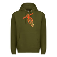 Army Green fat bike mountain biking Premium Hoodie - linhVisuals