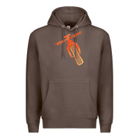 Coffee fat bike mountain biking Premium Hoodie - linhVisuals