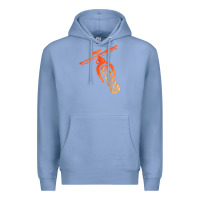 Colony Blue fat bike mountain biking Premium Hoodie - linhVisuals