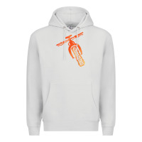 Dove Grey fat bike mountain biking Premium Hoodie - linhVisuals