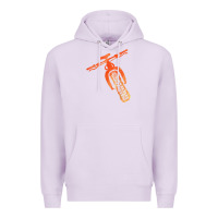 Lilac fat bike mountain biking Premium Hoodie - linhVisuals