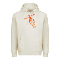 Oatmeal Heather fat bike mountain biking Premium Hoodie - linhVisuals