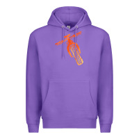 Purple fat bike mountain biking Premium Hoodie - linhVisuals