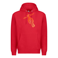Red fat bike mountain biking Premium Hoodie - linhVisuals