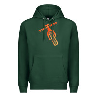 Sports Green fat bike mountain biking Premium Hoodie - linhVisuals