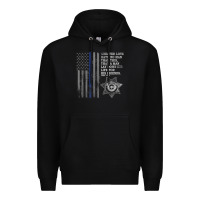 Black police in america correctional officer prayer Premium Hoodie - linhVisuals