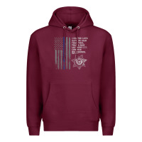 Burgundy police in america correctional officer prayer Premium Hoodie - linhVisuals