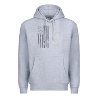 Heather Grey police in america correctional officer prayer Premium Hoodie - linhVisuals