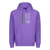 Purple police in america correctional officer prayer Premium Hoodie - linhVisuals