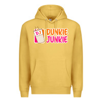 Antique Gold donut coffee lover dunkie junkie Premium Hoodie - linhVisuals