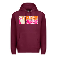Burgundy donut coffee lover dunkie junkie Premium Hoodie - linhVisuals
