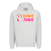 Dove Grey donut coffee lover dunkie junkie Premium Hoodie - linhVisuals