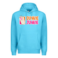 Ocean Blue donut coffee lover dunkie junkie Premium Hoodie - linhVisuals
