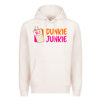 Pale Pink donut coffee lover dunkie junkie Premium Hoodie - linhVisuals