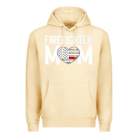 Pina Colada female firefighter mom thin red line flag firefighting premium Premium Hoodie - linhVisuals