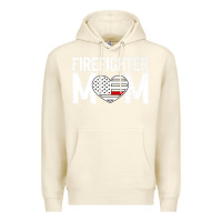 Sandshell female firefighter mom thin red line flag firefighting premium Premium Hoodie - linhVisuals