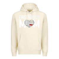 Tofu female firefighter mom thin red line flag firefighting premium Premium Hoodie - linhVisuals