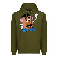 Army Green mr potato Premium Hoodie - linhVisuals