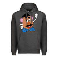 Charcoal Heather mr potato Premium Hoodie - linhVisuals