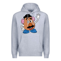 Heather Grey mr potato Premium Hoodie - linhVisuals