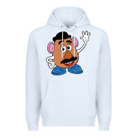 White mr potato Premium Hoodie - linhVisuals