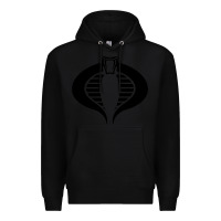 Black Gi Joe Cobra Vintage Premium Hoodie - linhVisuals