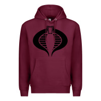 Burgundy Gi Joe Cobra Vintage Premium Hoodie - linhVisuals