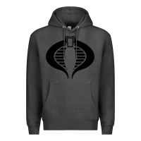 Charcoal Heather Gi Joe Cobra Vintage Premium Hoodie - linhVisuals