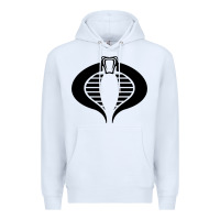White Gi Joe Cobra Vintage Premium Hoodie - linhVisuals