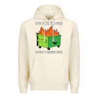 Tofu dumpster fire its fine im fine Premium Hoodie - linhVisuals
