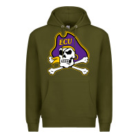 Army Green East Carolina Pirates Premium Hoodie - linhVisuals