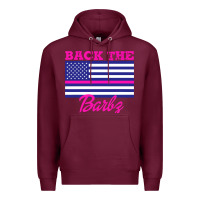 Burgundy NICKI BACK THE BARBZ Premium Hoodie - linhVisuals