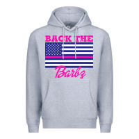 Heather Grey NICKI BACK THE BARBZ Premium Hoodie - linhVisuals