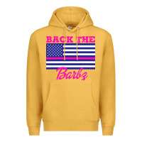 Mustard NICKI BACK THE BARBZ Premium Hoodie - linhVisuals