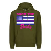 Army Green NICKI BACK THE BARBZ Premium Hoodie - linhVisuals