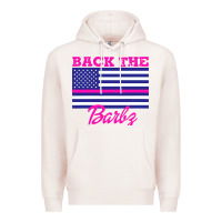 Pale Pink NICKI BACK THE BARBZ Premium Hoodie - linhVisuals
