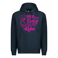 Navy Reba Mcentire Diva Like Dolly Rebel Like Reba Premium Hoodie - linhVisuals
