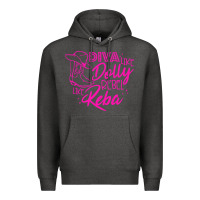 Charcoal Heather Reba Mcentire Diva Like Dolly Rebel Like Reba Premium Hoodie - linhVisuals