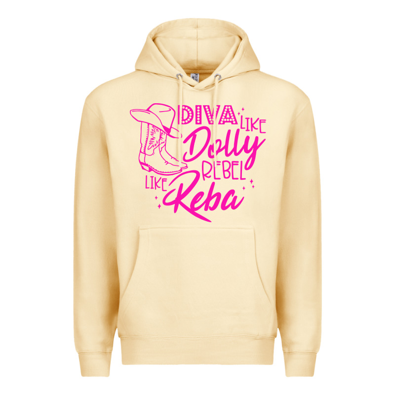 Reba Mcentire Diva Like Dolly Rebel Like Reba Premium Hoodie by linhVisuals | Teevron