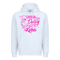 White Reba Mcentire Diva Like Dolly Rebel Like Reba Premium Hoodie - linhVisuals