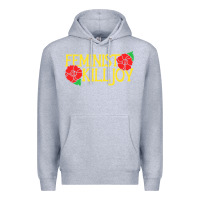 Heather Grey feminist killjoy retro women woman Premium Hoodie - linhVisuals