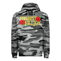 Slate Camo feminist killjoy retro women woman Premium Hoodie - linhVisuals