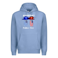 Colony Blue support our police & fire departments   1st responders premium Premium Hoodie - linhVisuals