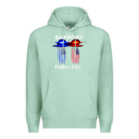 Seafoam support our police & fire departments   1st responders premium Premium Hoodie - linhVisuals