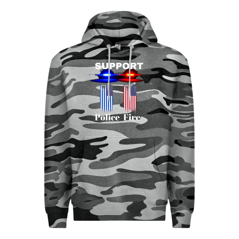 Support Our Police & Fire Departments   1st Responders Premium Premium Hoodie by linhVisuals | Teevron