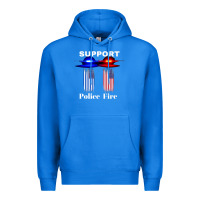 True Royal support our police & fire departments   1st responders premium Premium Hoodie - linhVisuals