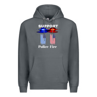 Rock support our police & fire departments   1st responders premium Premium Hoodie - linhVisuals