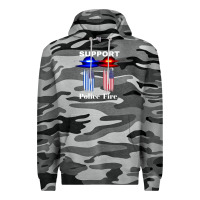 Slate Camo support our police & fire departments   1st responders premium Premium Hoodie - linhVisuals